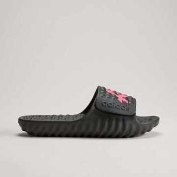 Adidas 愛迪達 Adissage 360REC Slides KJ2200 男女 拖鞋 黑 粉紅字 泳池 夏天