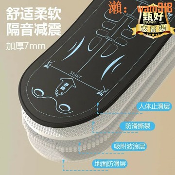 【店長推薦】健腹輪專用墊腹肌輪瑜伽墊子男士健身跪墊訓練運動建腹加厚卷腹輪