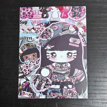 🌸優選美甲🌸穿戴甲110×80mm卡紙歐美辣妹可愛風展示卡片背景板美甲收納