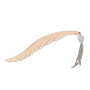 包郵創意金色翅膀桿式金屬書簽禮盒包裝生日禮物送人個性禮品禮物