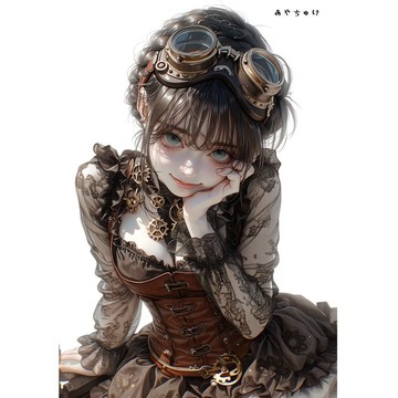 【5 月新作 5】07-124-0064 人物貼紙 蒸汽龐克風格
