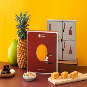 元初豆坊 x cama Beano 摘星豆月中秋禮盒x6盒附提袋(黃金柚子酥+黃金鳳梨酥+蔓越莓黑巧豆纖燕麥脆片)