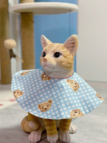 寵物校服 貓咪項圈 狗狗領巾 圓形口水肩 四合扣款