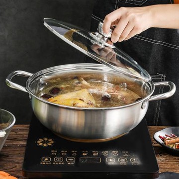 鴛鴦鍋火鍋鍋家用304不銹鋼電磁爐專用加厚涮鍋火鍋盆鍋具大容量