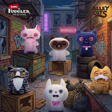 【FUGGLER】放克牙寶/牙齒怪 9吋 狂野喵星人 娃娃玩偶(隨機出貨)【墊腳石】