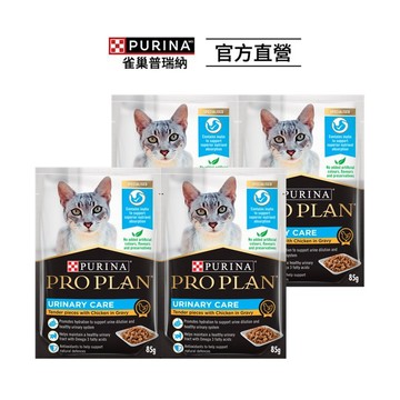 【冠能 PRO PLAN】貓咪主食餐包 成貓泌尿保健 85gx4包