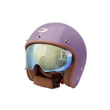 EVO 安全帽 CA-312 CA-312s 簡約內鏡帽 簡約系列 丁香紫 內墨鏡  復古帽 半罩 全拆洗 正版授權