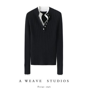 太喜歡這個調調！山羊絨衫女純羊絨毛衣針織打底衫套頭秋冬新款