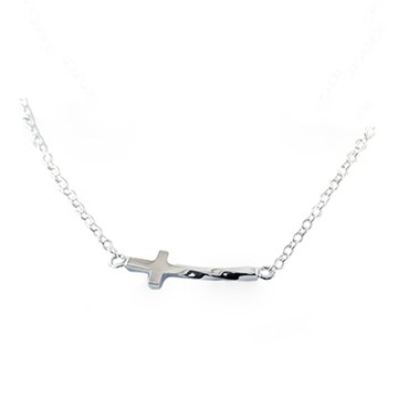 赤軍寶飾-幾何-扭轉十字架鎖骨鍊