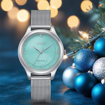 CITIZEN 星辰錶 藍調之夜 光動能 女錶 手錶 聖誕節 禮物-32mm EM0501-89M