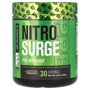 Jacked Factory, Nitro Surge，鍛鍊前配方，菠蘿味，8.68 盎司（246 克）