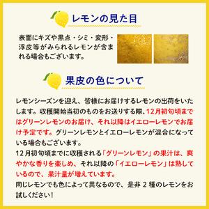 ふるさと納税 栽培期間中減農薬 レモン 10kg 広島県呉市