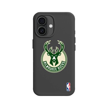 iPhone 16 SolidX 黑 - NBA - Logo-密爾瓦基公鹿 Milwaukee Bucks