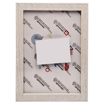 FANCY LIFE 簡約木紋相框  7吋  清新白木紋  1個