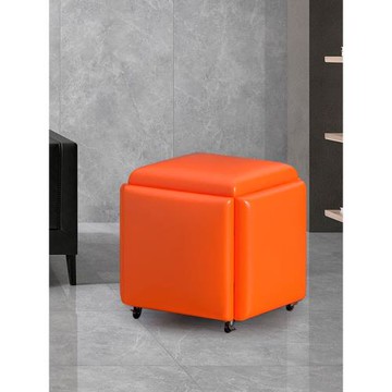 魔方組合凳子家用沙發小矮凳萬向輪客廳茶幾方坐凳折疊可疊放椅子