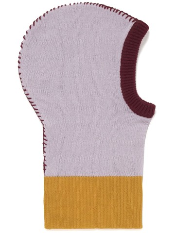 Marni - colour-block cashmere balaclava - women - Cashmere - L - Grey