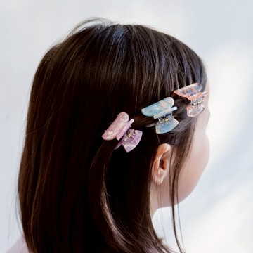 英國Mimi & Lula_SS25_粉嫩世界_基本迷你抓夾3入