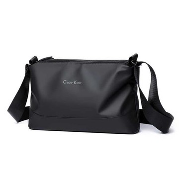 歐美時尚潮牌男士輕便簡約小款單肩包三層大容量斜挎包通勤小背包