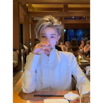 立體廓形襯衫男長袖高級感外套純白色墊肩解構設計感小眾襯衣春秋