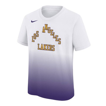 NIKE NBA City Edition 青少年 漸層 短袖上衣 湖人隊