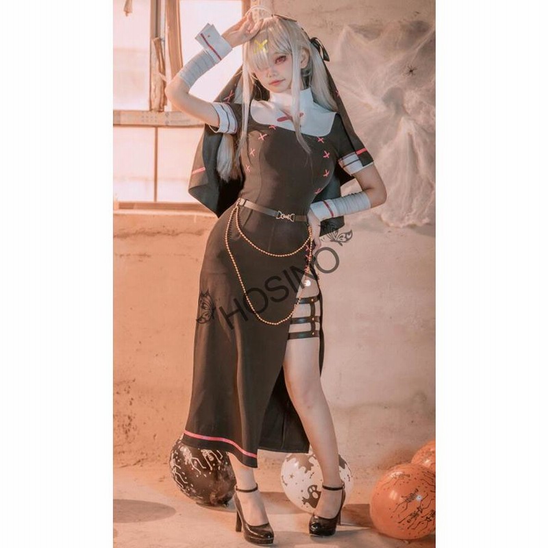 彩虹社にじさんじVtuber 風 Crossick 健屋花那 シスター服 コスプレ 