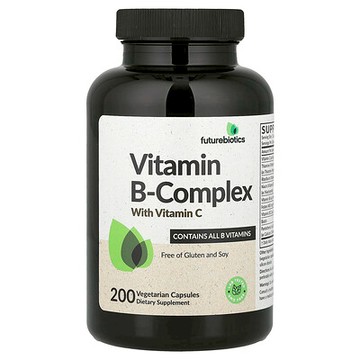 Futurebiotics, Vitamin B-Complex with Vitamin C, 200 Vegetarian Capsules