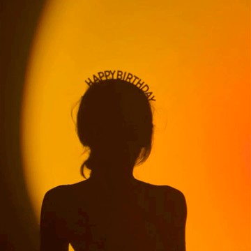 網紅投影燈氛圍裝飾生日場景布置快樂派對ins發箍女帽子拍照道具