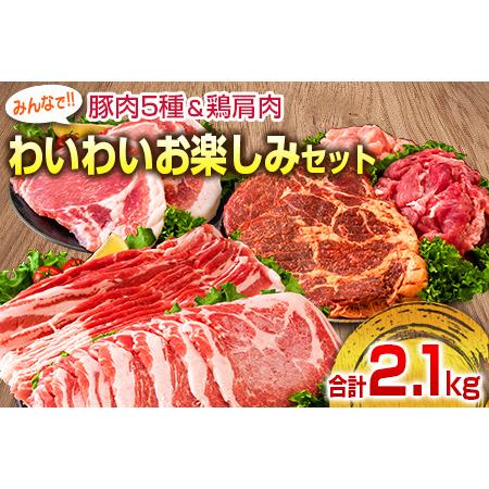 ふるさと納税 豚肉5種＆鶏肩肉みんなでわいわいお楽しみセット(合計2.1kg) BB91-23 宮崎県日南市