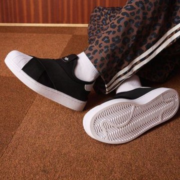 Adidas 愛迪達 Superstar II Slip-On KH8210 男女 休閒鞋 舒適 黑 白