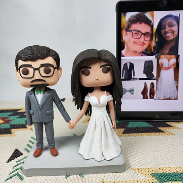 客製化3D人像公仔 訂製手工Funko Pop情侶父母夫妻結婚週年禮物