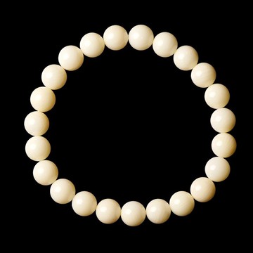 【正佳珠寶】白海竹 高品玉化竹節珊瑚 7.8-8.3mm 白海竹手珠