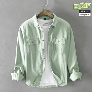 【一件代發】男士襯衫 休閒襯衫 長袖襯衫 棉質襯衫 商務襯衫 韓版襯衫 純棉透氣 百搭款 春夏通勤必備