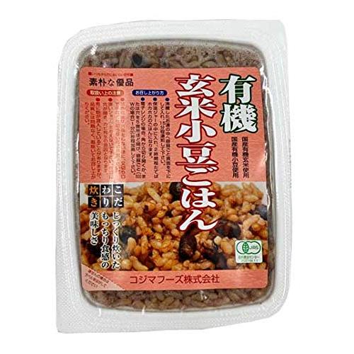 コジマフーズ　有機玄米小豆ごはん＜160ｇ＞２０ヶケース販売