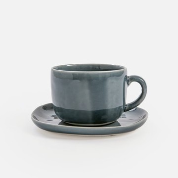 NOSSE Svelte陶瓷杯盤組350mL 深藍