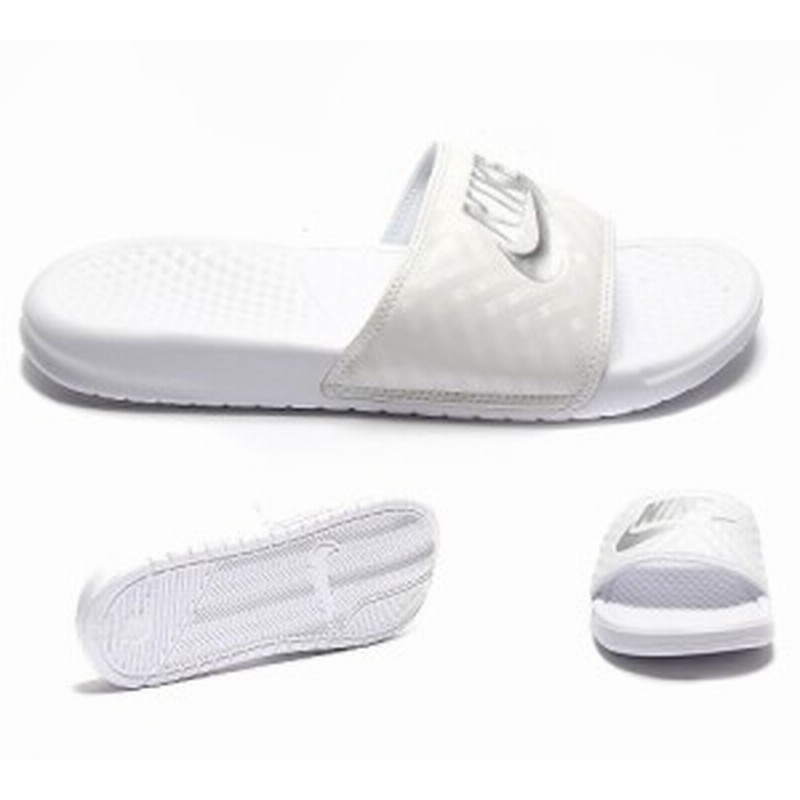 サンダル ナイキ ベナッシ メンズ レディース Nike Benassi Slide Sandal ホワイト メタリックシルバー 通販 Lineポイント最大1 0 Get Lineショッピング