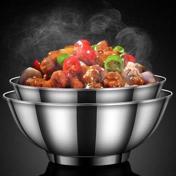 304不銹鋼泡面碗商用拉面碗螺螄粉碗隔熱湯碗大號麻辣燙碗斗笠碗