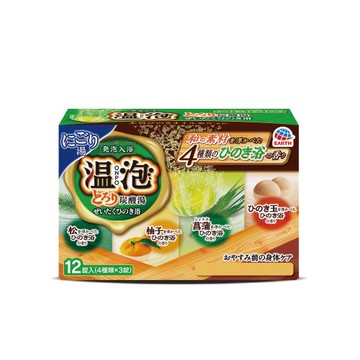 溫泡 濃郁碳酸入浴錠(奢華檜木) 45g x 12 錠