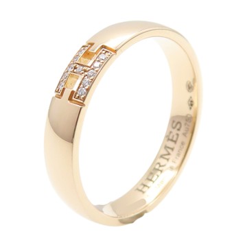 HERMES 愛馬仕 18K玫瑰金 鑽石 Hercules 戒指 【二手名牌BRAND OFF】