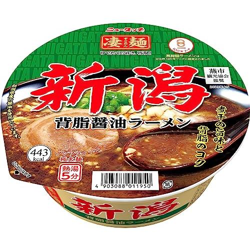 ヤマダイ ニュータッチ 凄麺 新潟背脂醤油ラーメン 124g×12個