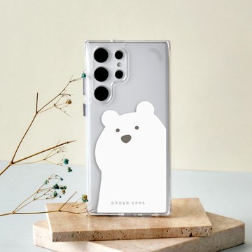 來點動物距離白熊防摔透明SAMSUNG手機殼