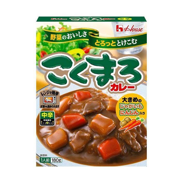 ハウス食品 こくまろカレーレトルト 中辛 180g×30個入×(2ケース)｜ 送料無料