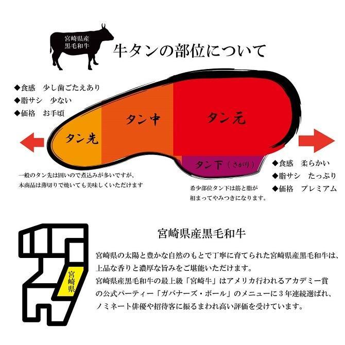 2023 お中元 プレゼント 宮崎県産 黒毛和牛 牛タン 霜降り 極上品 和牛 1本分 約1.2kg スライス 牛肉 冷凍 ギフト 贈り物