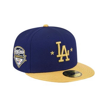 NEW ERA 59FIFTY 5950 GOLD 洛杉磯 道奇 2025 世界大賽冠軍限量版 深藍/黃金 二連霸 限量