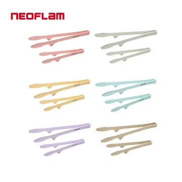 【蝦皮直營】NEOFLAM矽膠食物調理夾-大28cm/小22cm-六色可選 料理夾耐熱