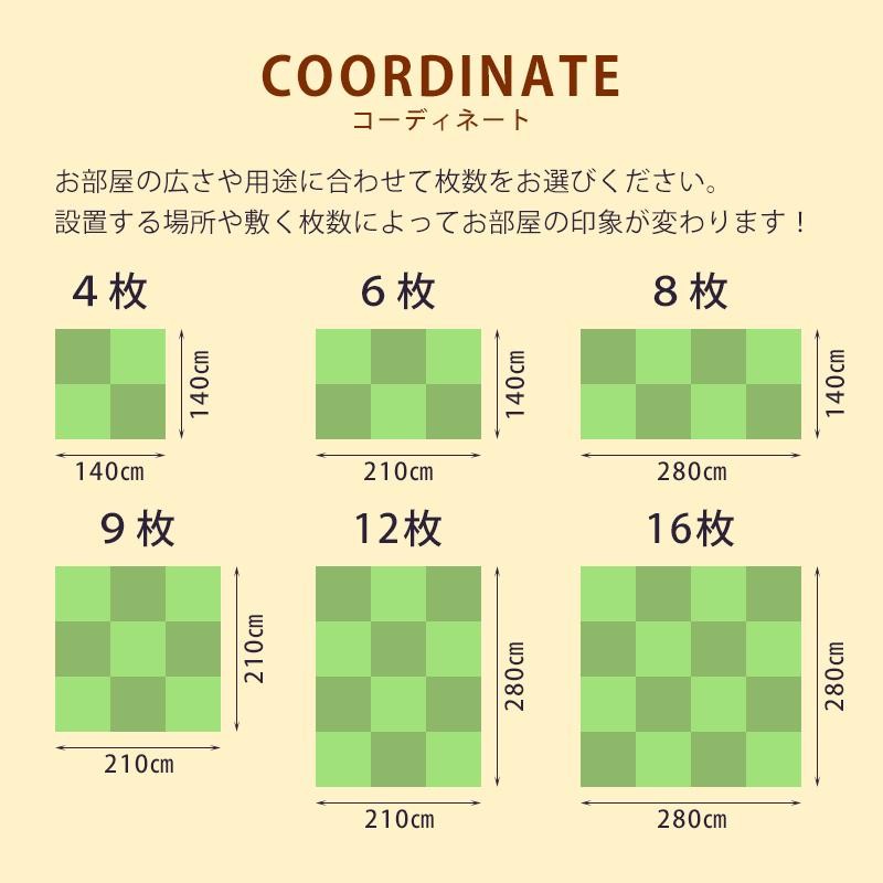 国産い草 琉球畳 9枚セット じみ
