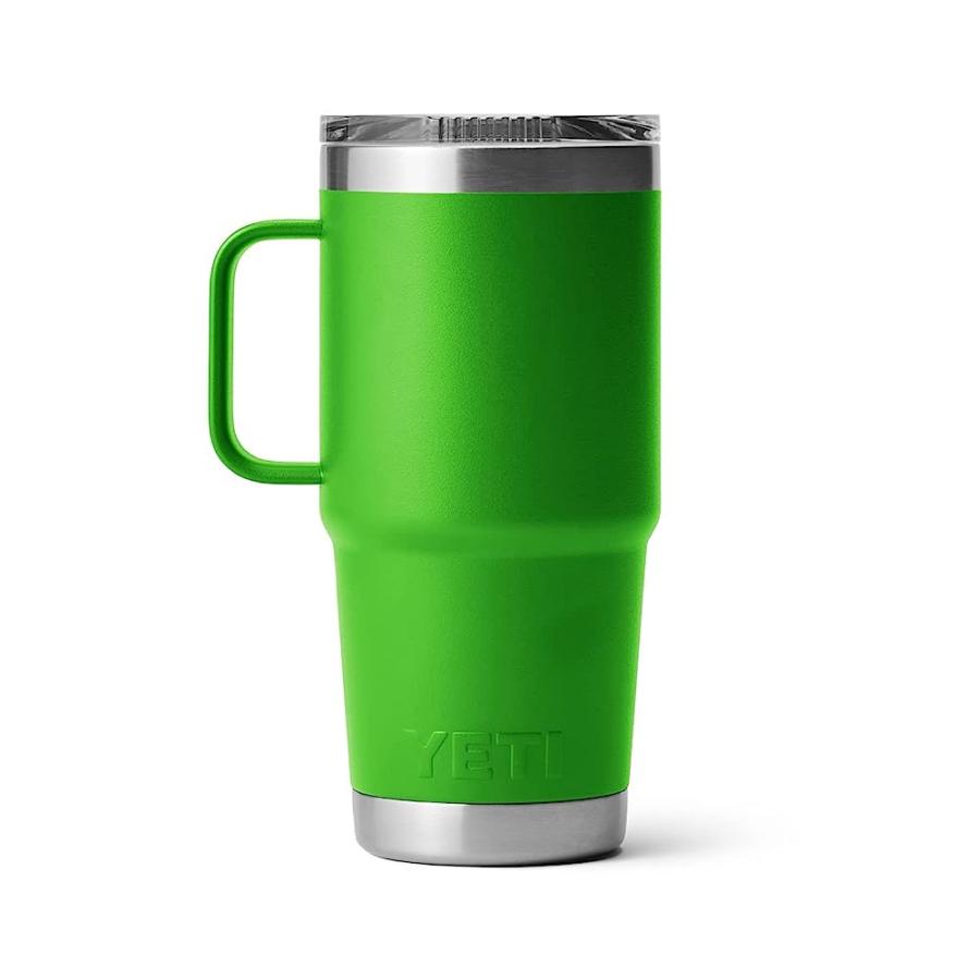 YETI RAMBLER 20 OZ TRAVEL MUG, STAINLESS STEEL, VACUUM INSULATED WITH STRONGHOLD LID, CANOPY GREEN