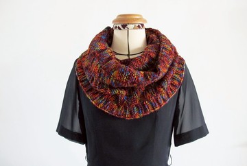 Lan毛線圍脖(彩紗橘)