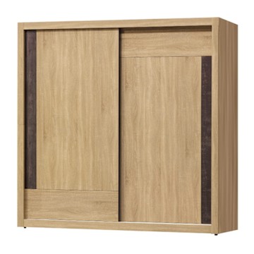 文創集 大亞格7.1尺推門內鏡面衣櫃-213x60x209cm免組