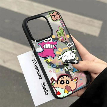 鱷魚小新適用iPhone蘋果18 17e 16/15pro防摔14/13防護保護殼12/11手機殼 潮
