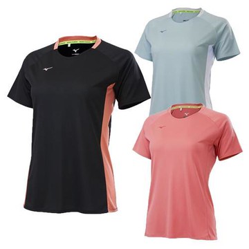 Mizuno 美津濃 排汗短袖上衣 女裝 路跑 台灣製【運動世界】J2TAC70209/J2TAC70224/J2TAC70264